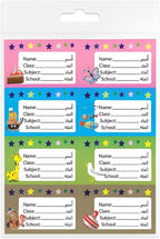240 Pieces Name Stickers 5 Sheets (20cm x 17cm – Customizable Labels for School – Office – Home)