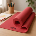 96 Pieces Eco Friendly Yoga Mats (61x173x4mm Red - Lightweight – Non-Slip Exercise & Fitness Mat for Yoga & Pilates)