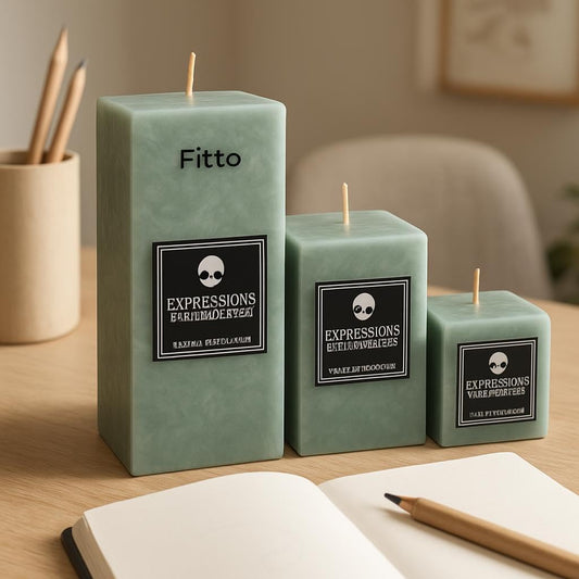 Scented Assorted Square Candles – 3pcs Home Decor Aromatherapy Candles for Relaxation, Office, Bedroom
