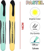 120 Pieces 2-Pieces (1/4mm Highlighter 14cm - Blue & Yellow Fine Point Marker)