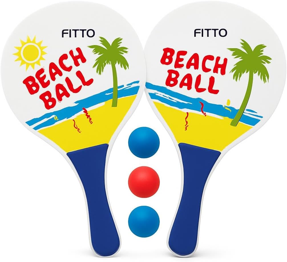 96 Pieces Tennis bats with Ball Game for Kids Indoor Outdoor | Beach & Pool Play Toy (Family Toss and Catch Game)