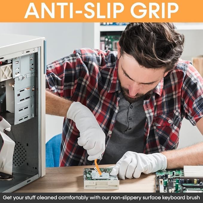 Multifunctional Triangle Gap Brush – Ergonomic Design – White