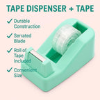 96 Pieces Tape Dispenser 1 Pieces (102MM X 60MM X 43MM – Assorted Colors – Office and Home Use)