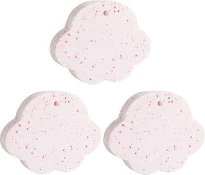 PVA Cat Paw Scrubbing Sponge – Soft, Absorbent, White & Pink, Pack of 3