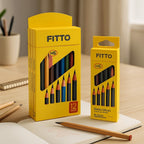 48 Pieces Graphite Pencil Set - 12-Piece Premium Sketching & Drawing Pencils for Artists (Students & Professionals - Smooth – Blendable Graphite for Precise Shading - Ideal for Sketchbooks)
