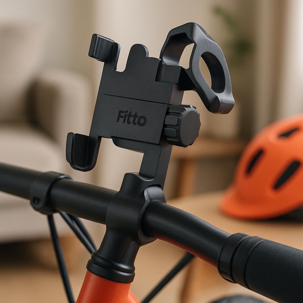 Metal Mobile Holder for Bike and Bicycle, Black