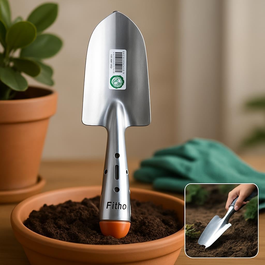 96 Pieces Metal Garden Trowels with Pointed Blade and Comfortable Grip