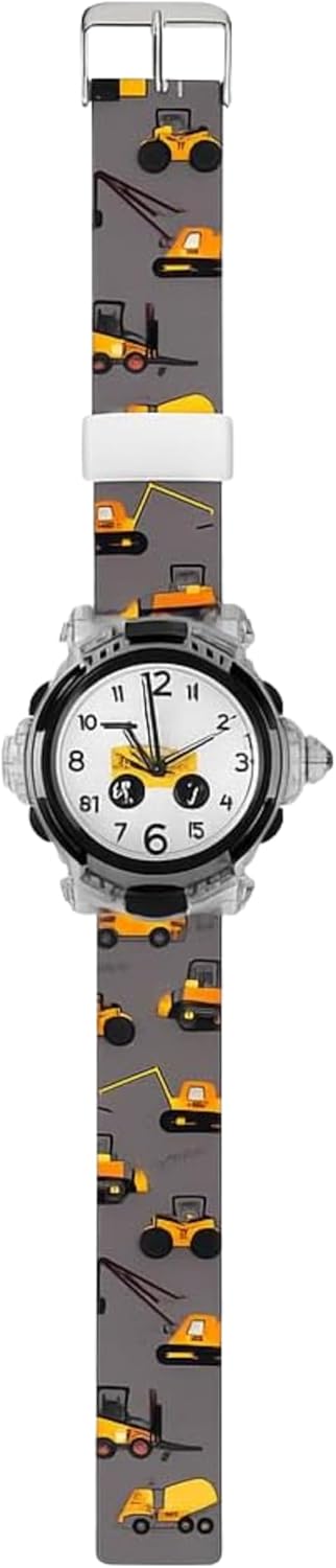 3D Cute Cartoon Toy Silicone Band Wristwatch, Black