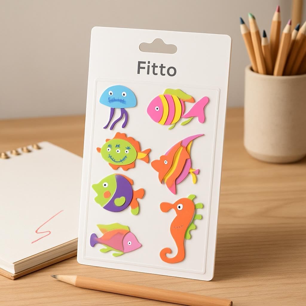 144 Pieces Ocean Series Craft Stickers (17.7x11.2cm)