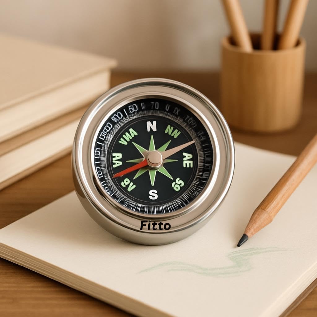 96 Pieces 75mm Compass with Stainless Steel Housing for Outdoor Navigation