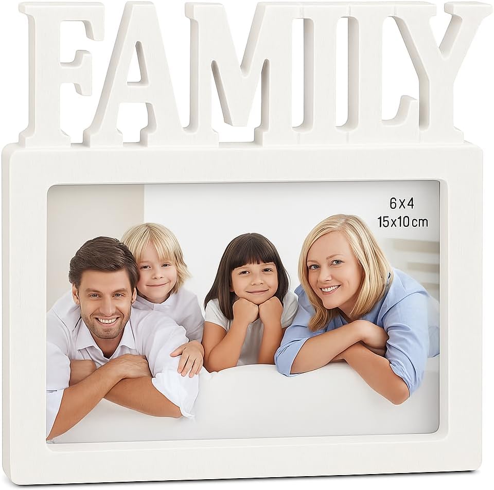 Compact Mini Family Photo Frame 15x10cm - Stylish Picture Display Frame
