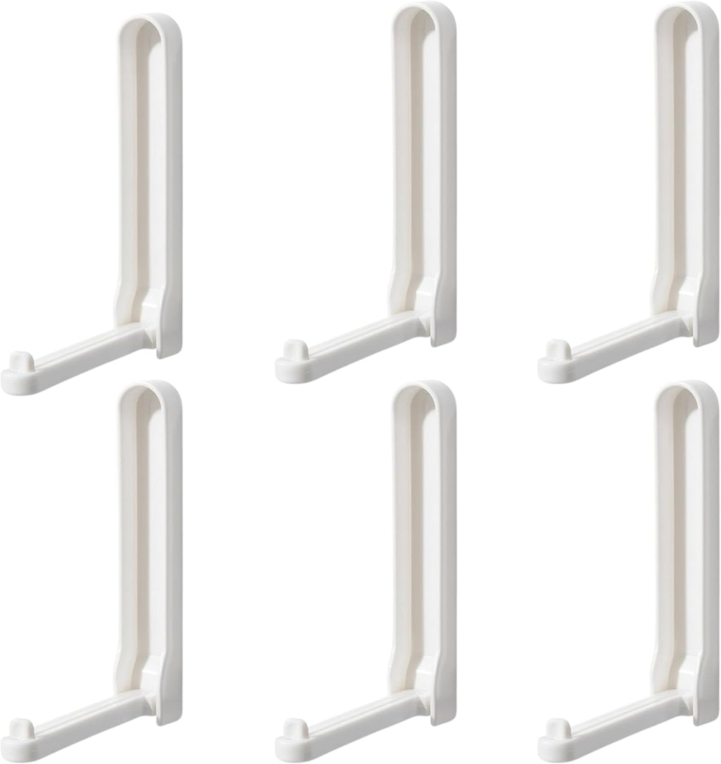 96 Pieces Adhesive Hanger Storage Tools (No-Drill Design – Strong Load-Bearing – White – Pack of 6)