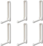 96 Pieces Adhesive Hanger Storage Tools (No-Drill Design – Strong Load-Bearing – White – Pack of 6)