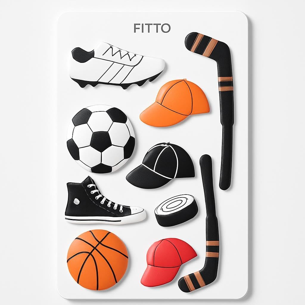 144 Pieces Sports Series Craft Stickers (17.7x11.2cm - Sports Decals for Activities)