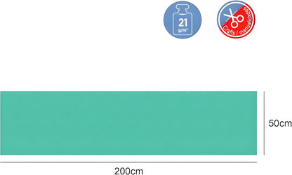 Crepe Paper Roll 200cm x 50cm Aqua Green for Crafts, Decorations, DIY Projects