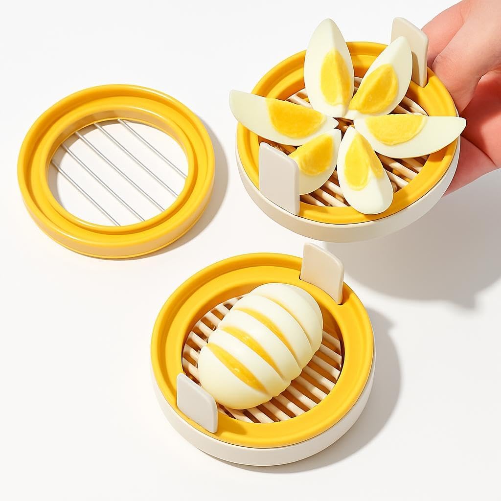 96 Pieces Egg Cutters (Yellow)