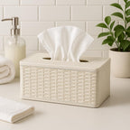120 Pieces Elegant Tissue Box Holders (Stylish PU Leather Cover with Textured Finish – Fits Standard Tissue Boxes – Perfect for Home – Office – and Car – Durable & Easy to Refill)