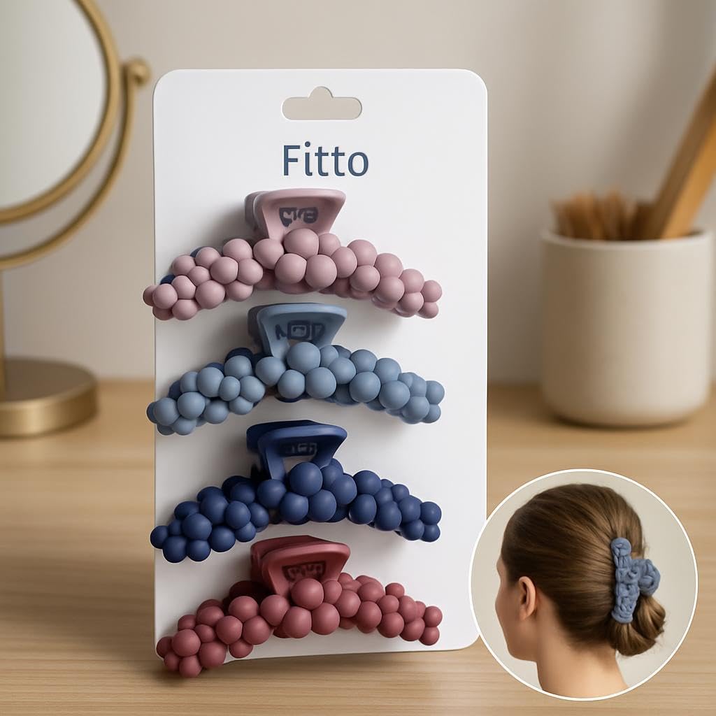 96 Pieces Multicoloured Hair Clips for Women (Pack of 4 – Assorted Colors)