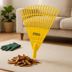 120 Pieces Yellow Plastic Rakes for Leaves and Debris Collection