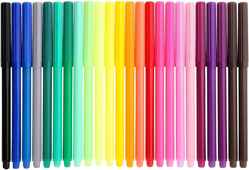 120 Pieces 24 Pieces Water Color Pens (12.5cm Assorted Colors for Art – Drawing & Crafting)