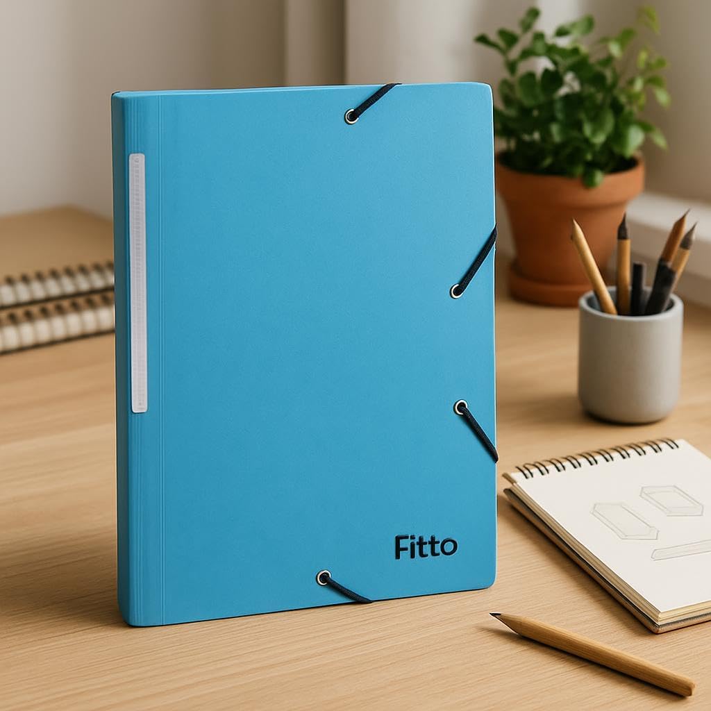 96 Pieces Card Board Folder A4s (34x26cm Blue)