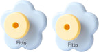 240 Pieces Flower Suction Cup Hooks (Decorative – Pack of 2 Blue Design)