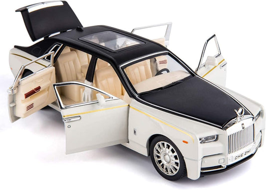 Fitto Rolls-Royce Model Car Alloy Diecast 1:32 Scale, White - Luxury Collectible Toy Car, Perfect for Display & Gift, Detailed Interior & Exterior, High-Quality Build, Ideal for Car Enthusiasts