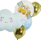 144 Pieces It's a Boy Balloons 8 Pieces per Cards (Kids Party Birthday Decorations)