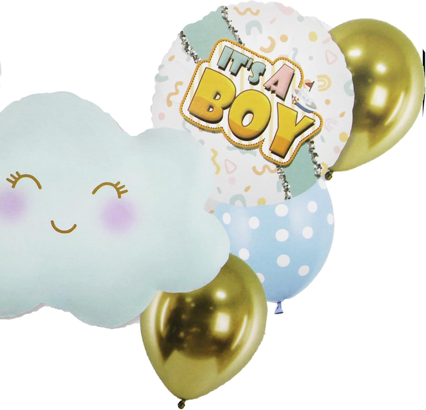 It's a Boy Balloons 8 Pieces per Card – Kids Party Birthday Decorations