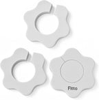 240 Pieces Flower Faucet Absorbent Sponge Set - Grey - 3 Pieces