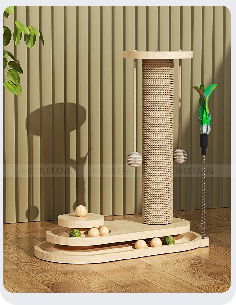 60 Pieces Cat Scratch Toys (Interactive Design – Assorted Colors)