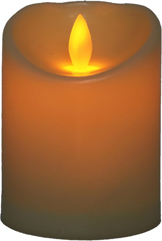 LED Plastic Candle – Warm Soft Glow Battery Operated Decorative Light for Home, Bedroom, Party & Holiday Décor, 7.5x10cm