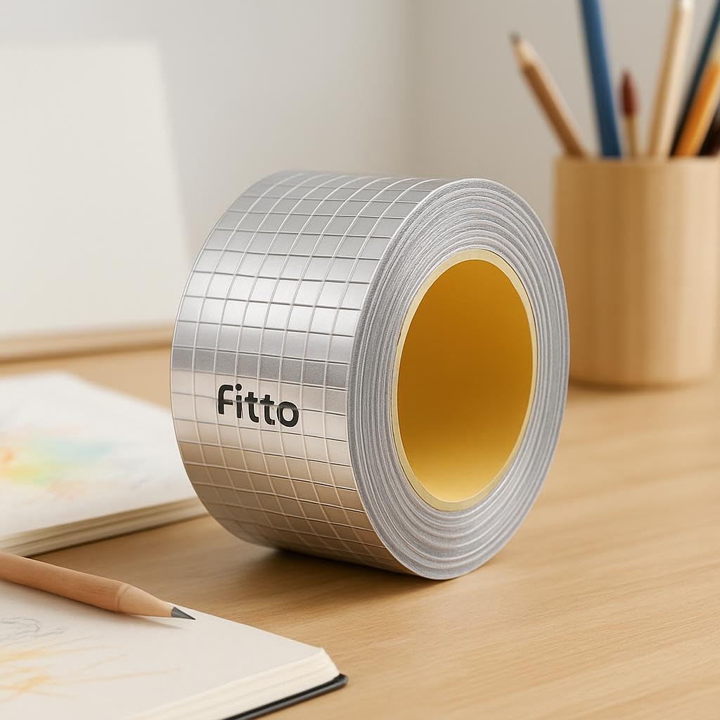120 Pieces Aluminum Foil Butyl Tapes (5cm x 5m – Super Waterproof Tape for Roof Leaks – Surface Cracks – Window Seals – Boat Sealing – and Pipe Ruptures)