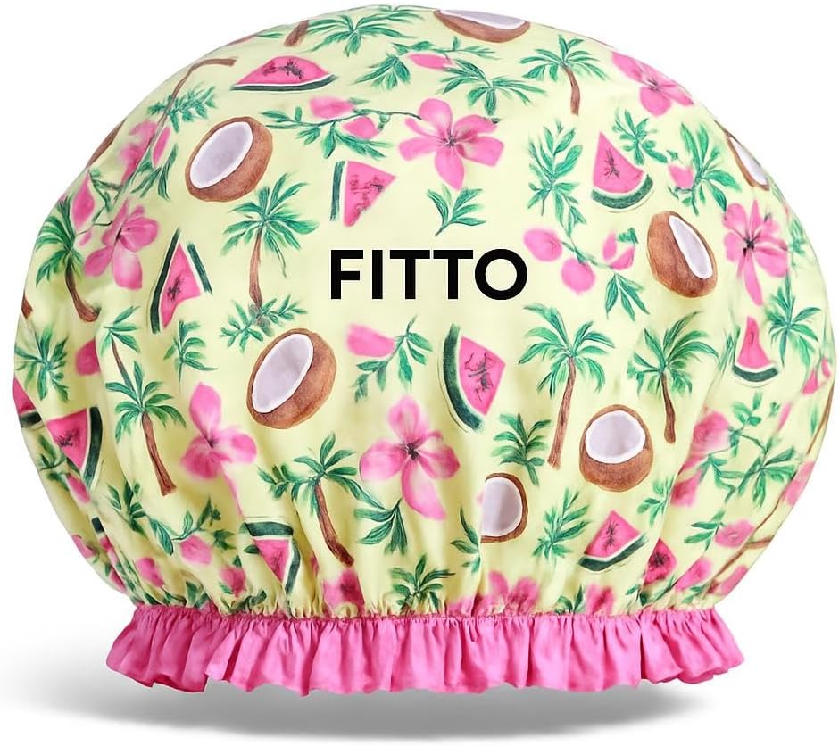 12 PC Set Elastic Waterproof Shower Caps – Plastic Bathing Hair Caps for Ladies, Salon, and Spa Use (Random Colors)