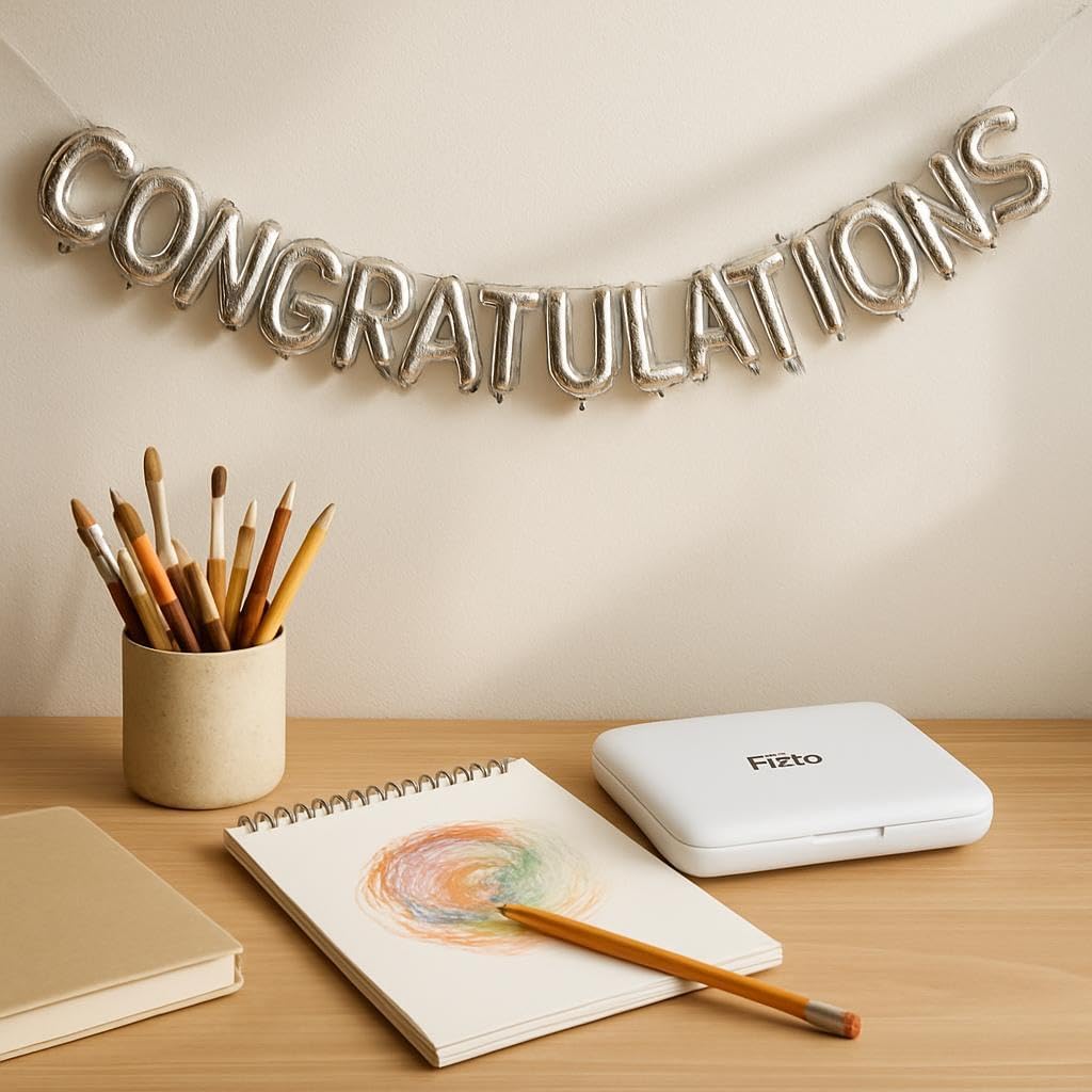120 Pieces Foil Balloon Kits (40cm 'Congratulations' Gold Letter Balloons for Celebrations Graduation Anniversary Party Decor UAE)