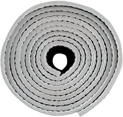 4mm Thick Yoga Mat, 61x183cm - Non-Slip, Eco-Friendly Exercise Mat for Yoga, Pilates, Fitness, and Home Workouts - Extra Cushioning for Joint Support, Gray.