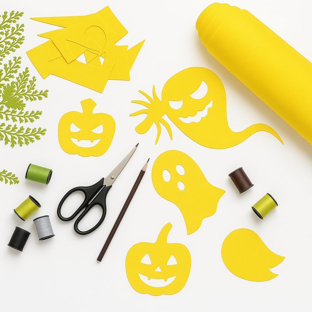 Felt Fabric 40cm x 60cm Yellow for Crafts, DIY Projects, Sewing, and Decorations
