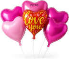 120 Pieces 18 Inch I Love You Foil Balloon Sets for Parties & Celebrations (pack of 5)