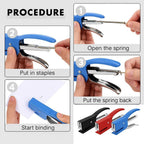 96 Pieces Staplers with Staples 2 PC Assorted for A4 (80gm Paper – Office and School Supplies)