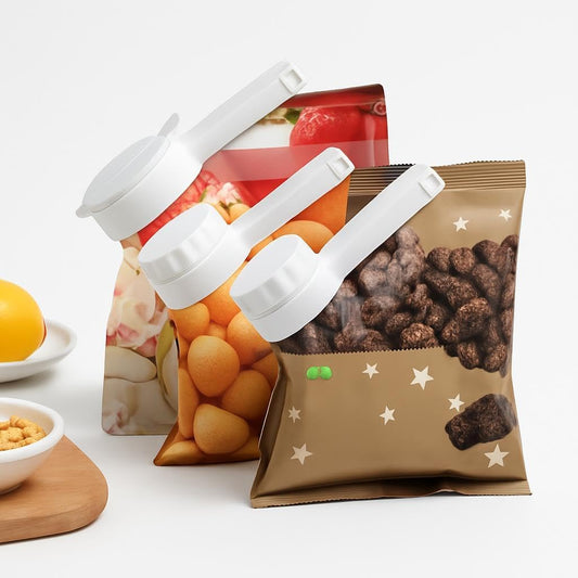 Large Size Sealing Clip with Cover – Double Groove Design – White