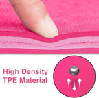 96 Pieces 4mm Thick Yoga Mats (61x183cm - Non-Slip – Eco-Friendly Pink Exercise Mat for Yoga – Pilates – Fitness – and Home Workouts - Extra Cushioning for Joint Support)