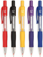 96 Pieces 5 Pieces (0.7mm Ball Point Gel Pens – 11cm – Assorted Colors)