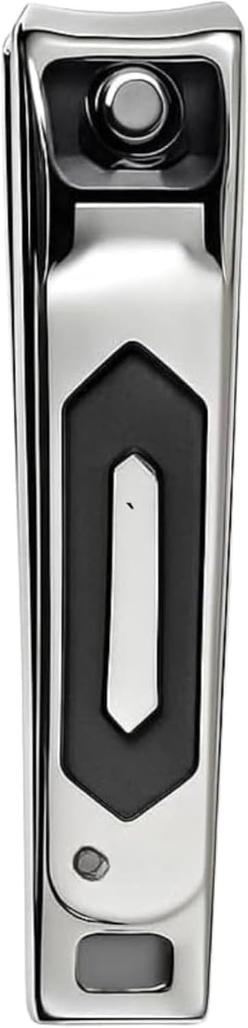 Nail Clipper 8x1.4cm Black - Compact Portable Fingernail & Toenail Clipper Nail Cutter for Travel Manicure Pedicure