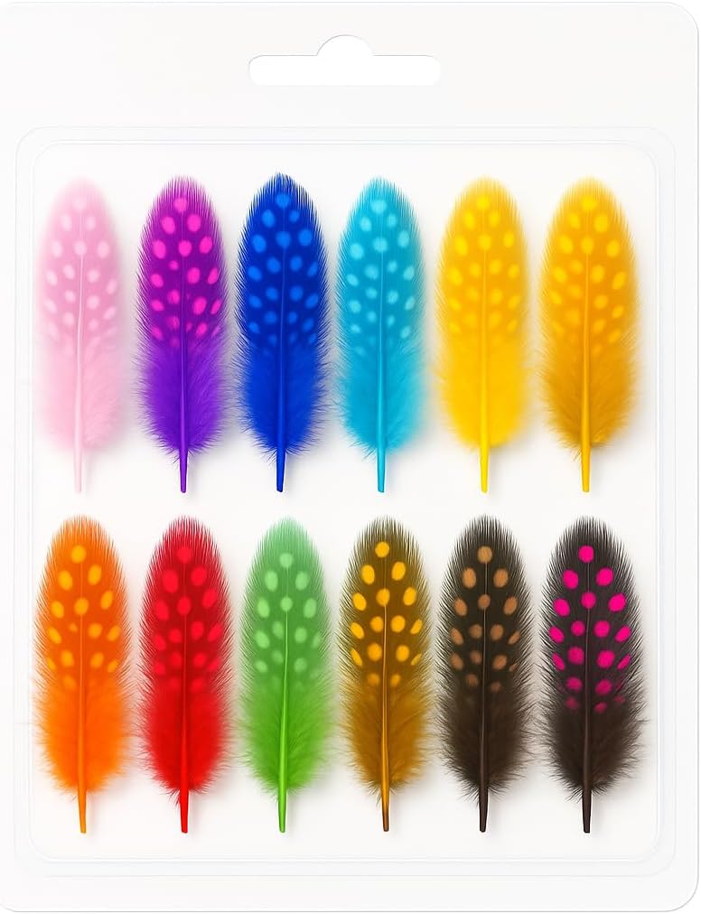 144 Pieces Feathers 12 PC Mixes for Crafts (DIY Projects – Decorations – and Costumes)