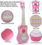 96 Pieces Plastic Cartoon Rabbit Mini Guitar Toys (Toddler Musical Instrument for Boys & Girls – Early Education – Kids Learning Music)