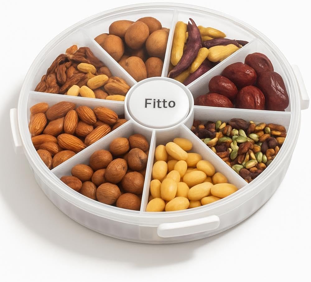 Adjustable Dried Fruit Plate – 10 Compartments