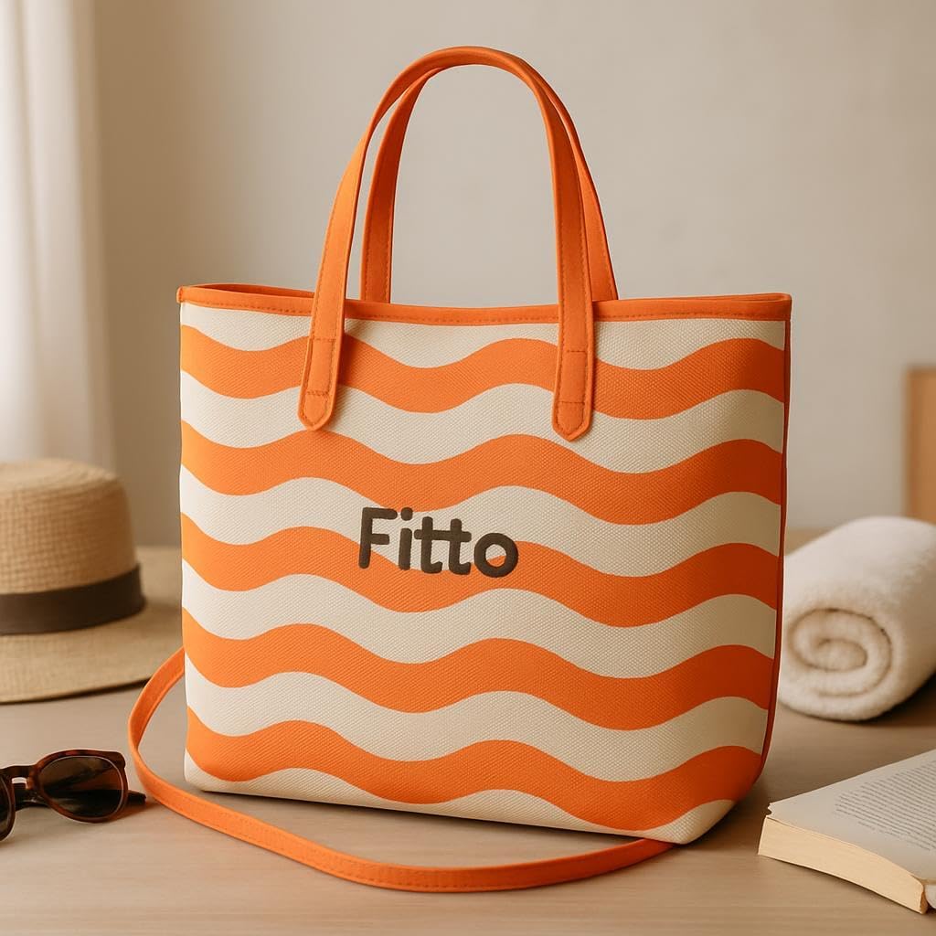96 Pieces Durable Eco-Friendly Dubai Orange Tote Bags with Handles
