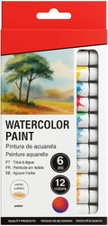 96 Pieces 12pcs (6ml Water Color Paint Set – 12 Vibrant Colors for Arts – Crafts & DIY)
