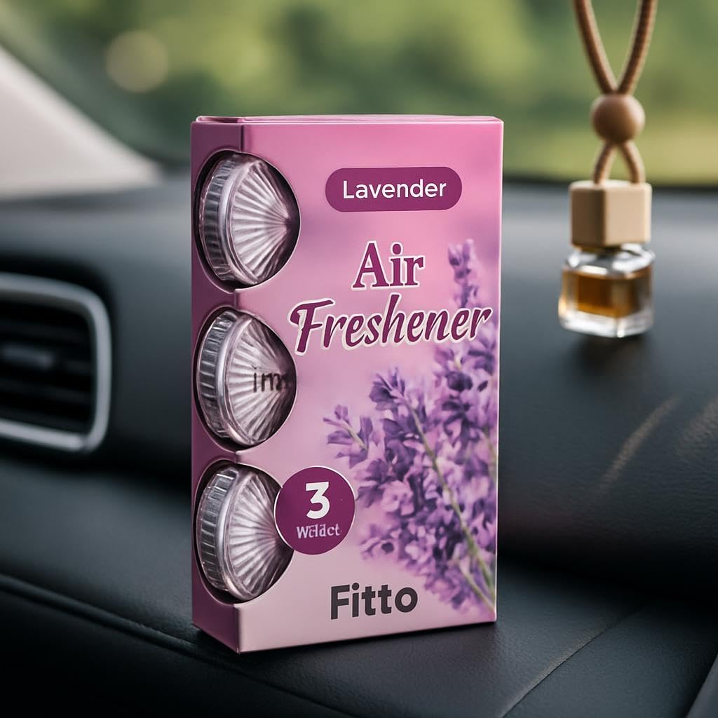 120 Pieces Car Air Freshener Lavender Scent Pack ofs (3 Long Lasting Hanging Perfume for Car Interior)