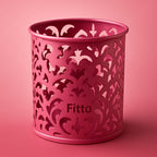 144 Pieces Flamingo Pink Round Pen Holders (8x9cm Desk Organizer)